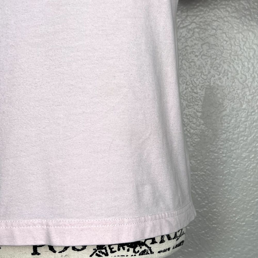 Westbound Petites Top PS Pink 100% Cotton Short Sleeve Crochet Lace Neckline - Picture 3 of 10
